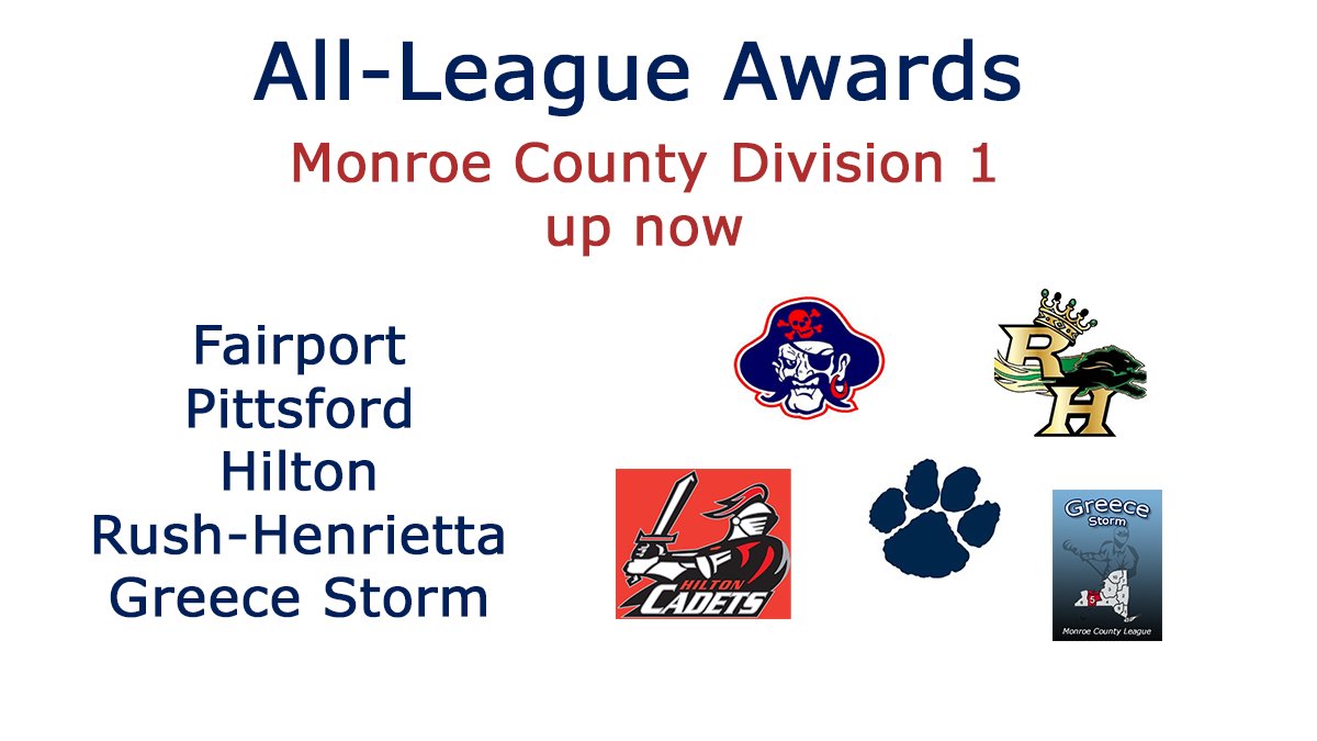 The league awards lists start continues today with Monroe County Division 1... more divisions and Finger Lakes later this week . See the lists on BLaxFive.NET