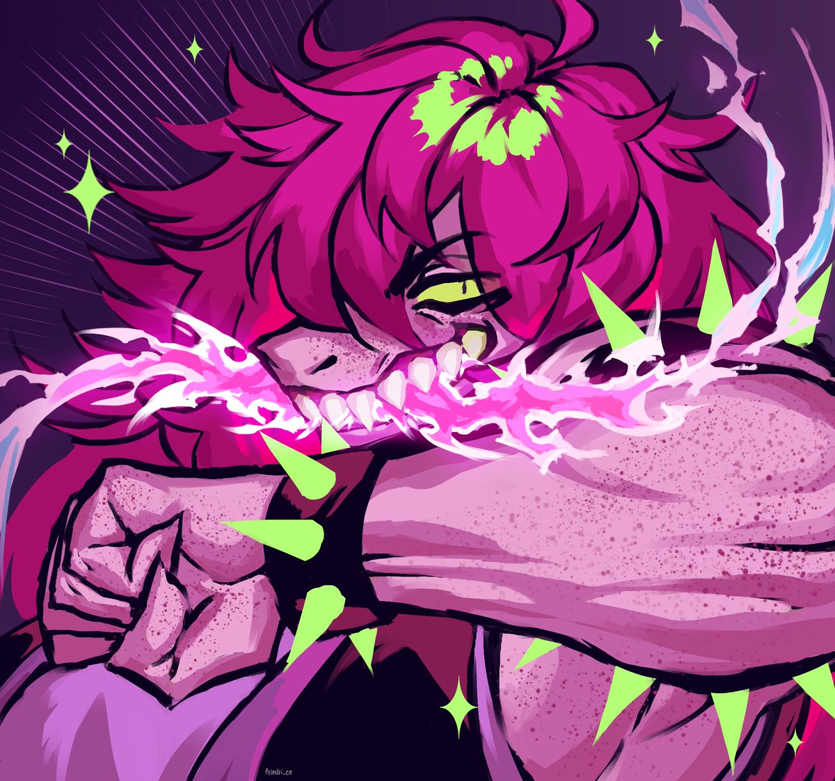 RT @friedri_ce: fire breathing susie lets goooooo 

#DELTARUNE #deltarunefanart https://t.co/Mg33PFrszl