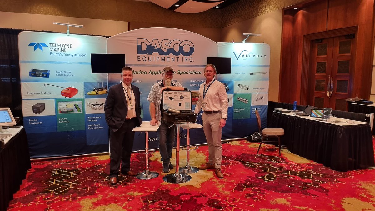 ValeportLtd's tweet photo. 🌎 Today's the last day of the @canhydrographic Conference, which has seen our team meeting stakeholders in hydrography from across the globe. It's been a great visit to Gatineau, showcasing some of our latest product innovations. We'll look forward to the next one. #CHC2022 https://t.co/jiT8d85hFo