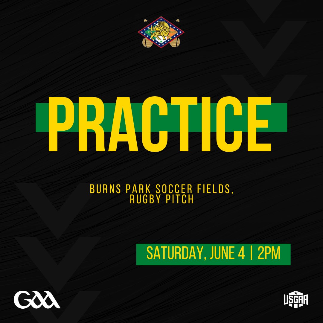 Join us for hurling practice on Saturday, June 4 at 2pm at the Burns Park Soccer Fields on the Rugby Pitch.

All are welcome and equipment is available.

#GAA #USGAA #hurling #iománaíocht #LittleRock #BurnsPark