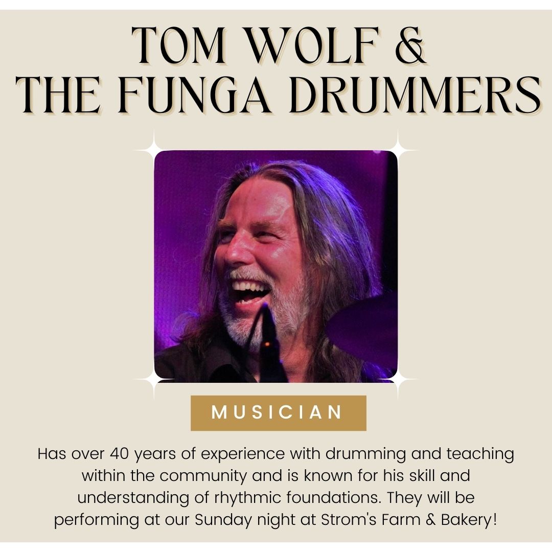 EnvisionBB's tweet photo. And our final performer announcement is *drumroll please* Tom Wolf! On Sunday night at Strom's Farm &amp; Bakery his incredible 4 decades of experience will be showcased. https://t.co/Iio7up9404