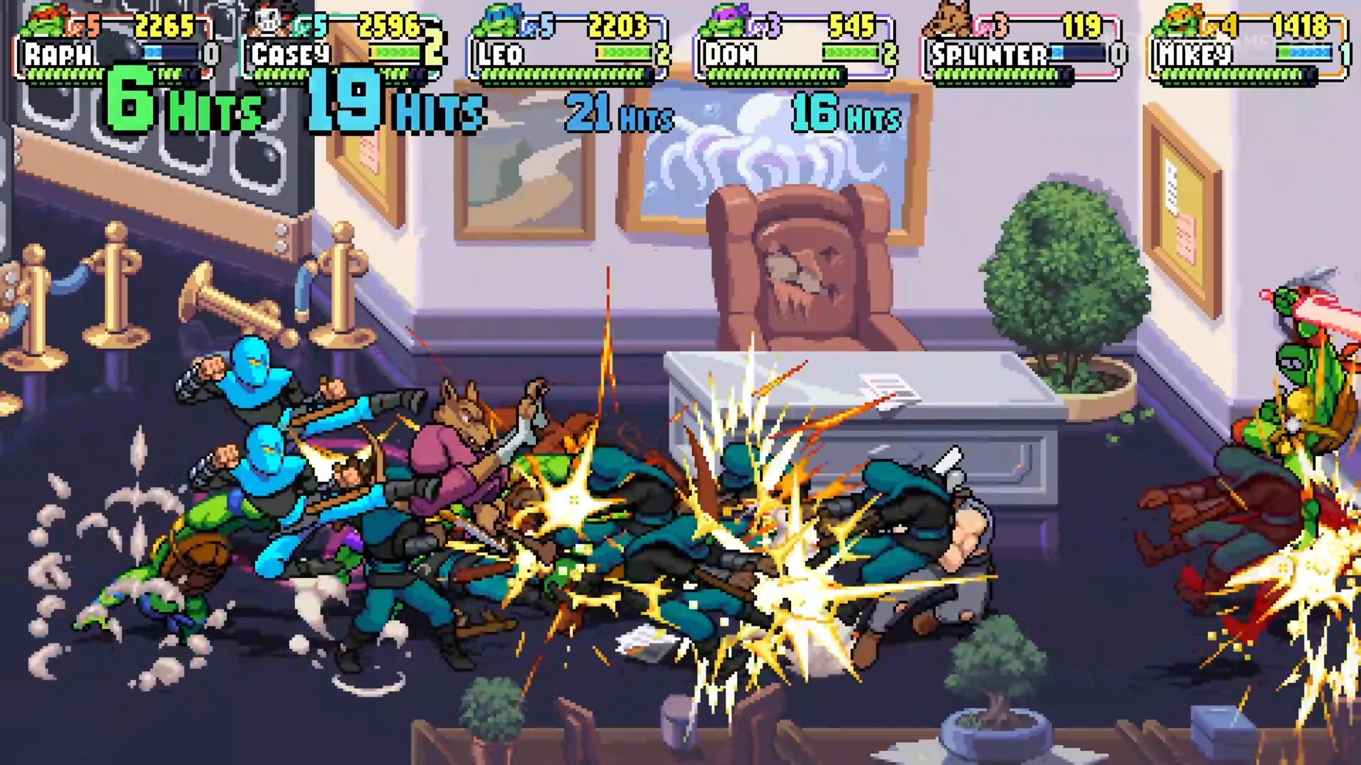 Wario64 on Twitter "TMNT Shredder's Revenge has 6 player online and