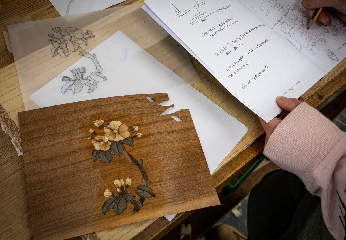 Have a look at this wonderful piece of marquetry made by Sophie as part of her training on the May 12-week Furniture Making course. 

The class recently spent an afternoon with our storeman Tim, who has spent many years practicing the craft. 

#woodworking #woodwork