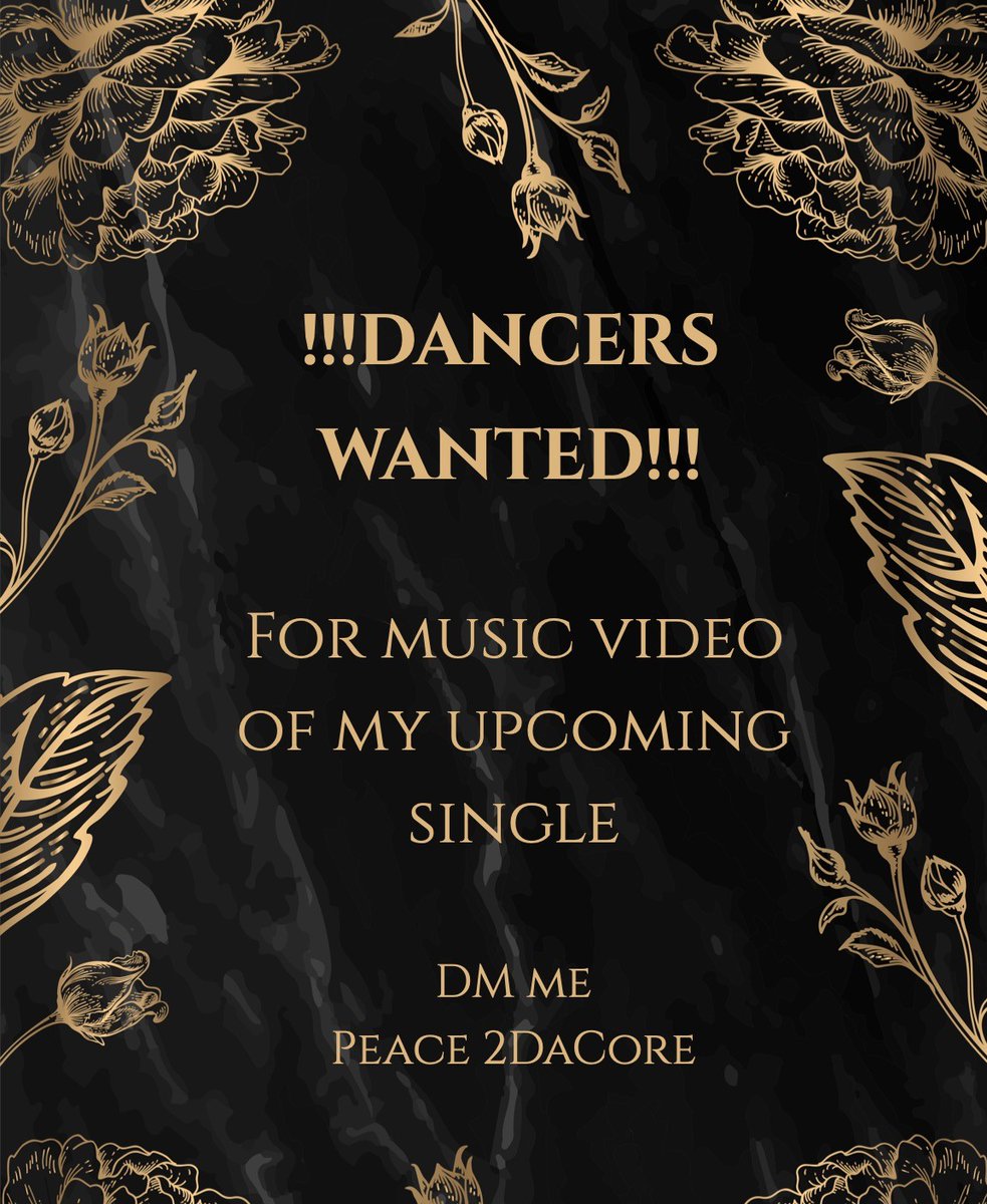 !!!!DANCERS WANTED!!!!!
For music video of my upcoming single 😎✌️
Dance crews and Solo Dancers welcome 💥
DM ME 
#dancers #wanted #switzerland #music #video #hiphop #rap #hiphopculture #dancer #audition #its #gonna #get #lit