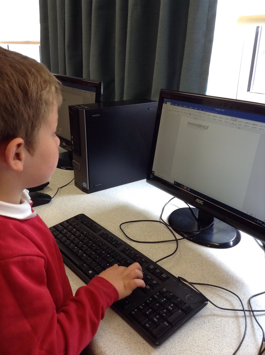 sps_year_1's tweet photo. Today we practised using the backspace and delete to edit our work on Word. We also tried to save our work too! #Computing #Year1Computing https://t.co/DVtXQ4bVwe