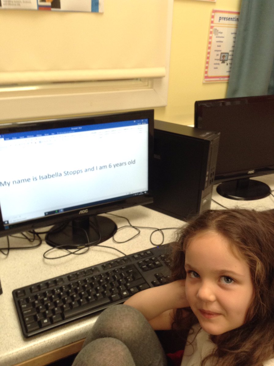 sps_year_1's tweet photo. Today we practised using the backspace and delete to edit our work on Word. We also tried to save our work too! #Computing #Year1Computing https://t.co/DVtXQ4bVwe