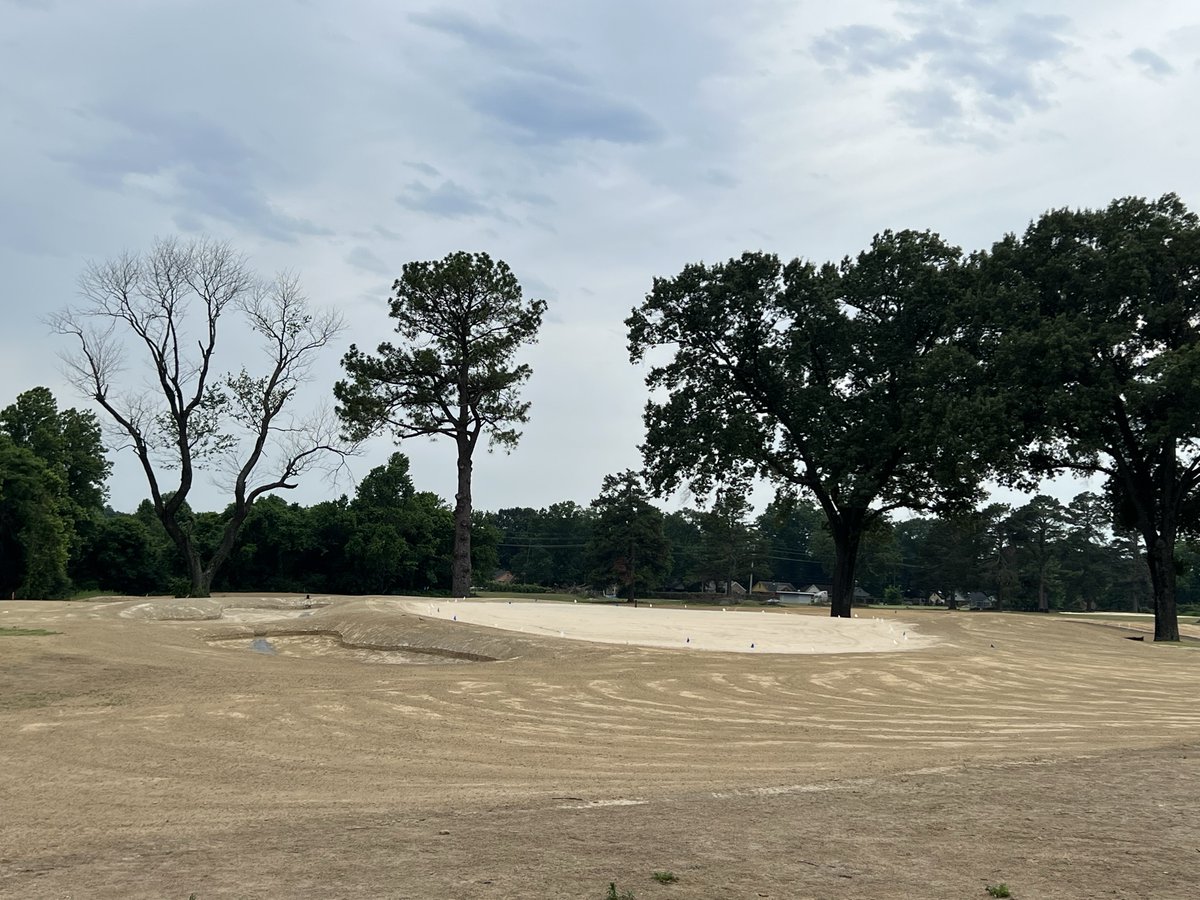 #13 green ready for grassing at The Links at Pine Hill. #golfcoursearchitect #golfcoursedesign #golfarchitect #golfdesign