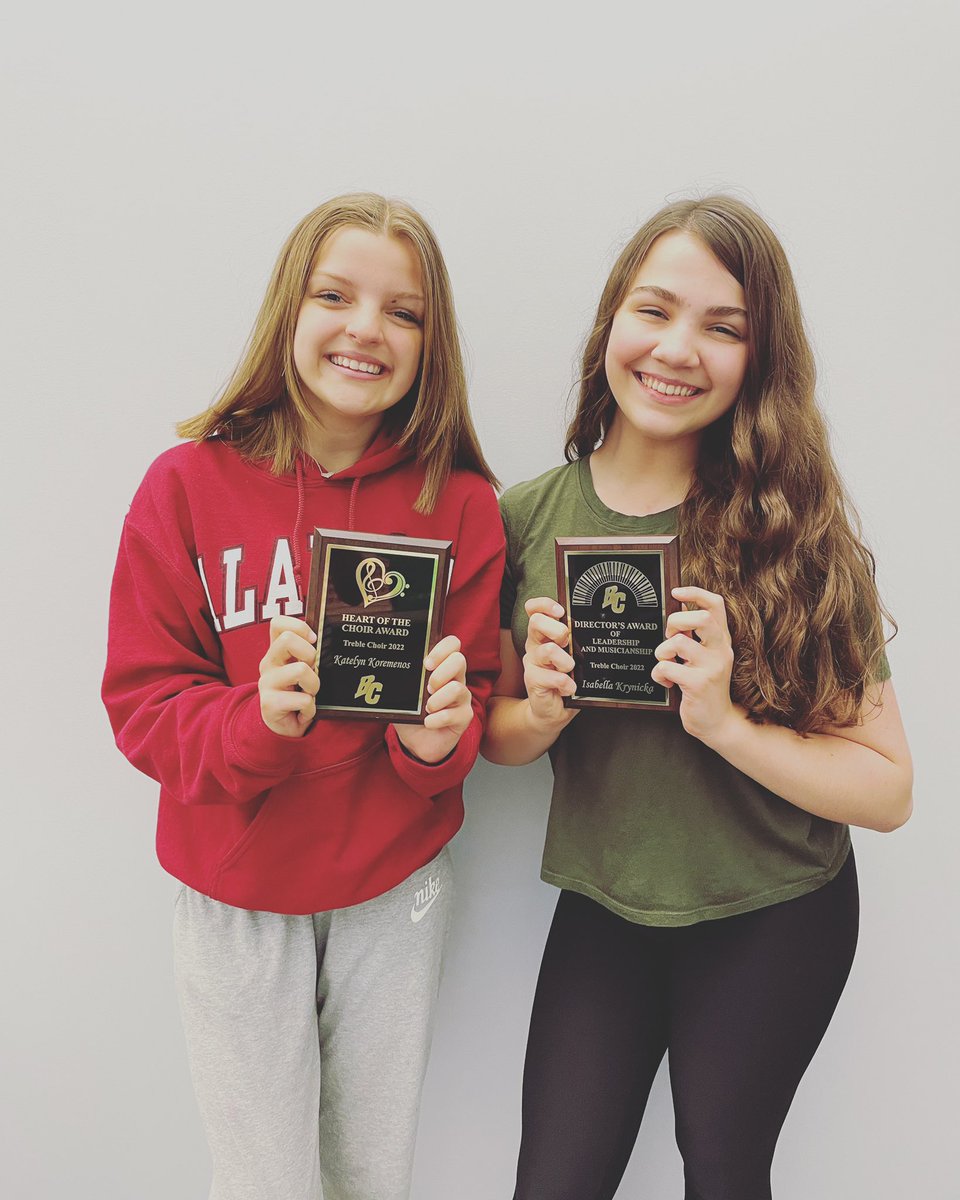 MrsHickmann's tweet photo. Second Annual Choir Awards! Thanks for your hard work and dedication this year! @BCHS_SDE https://t.co/UZv82CaZ5W