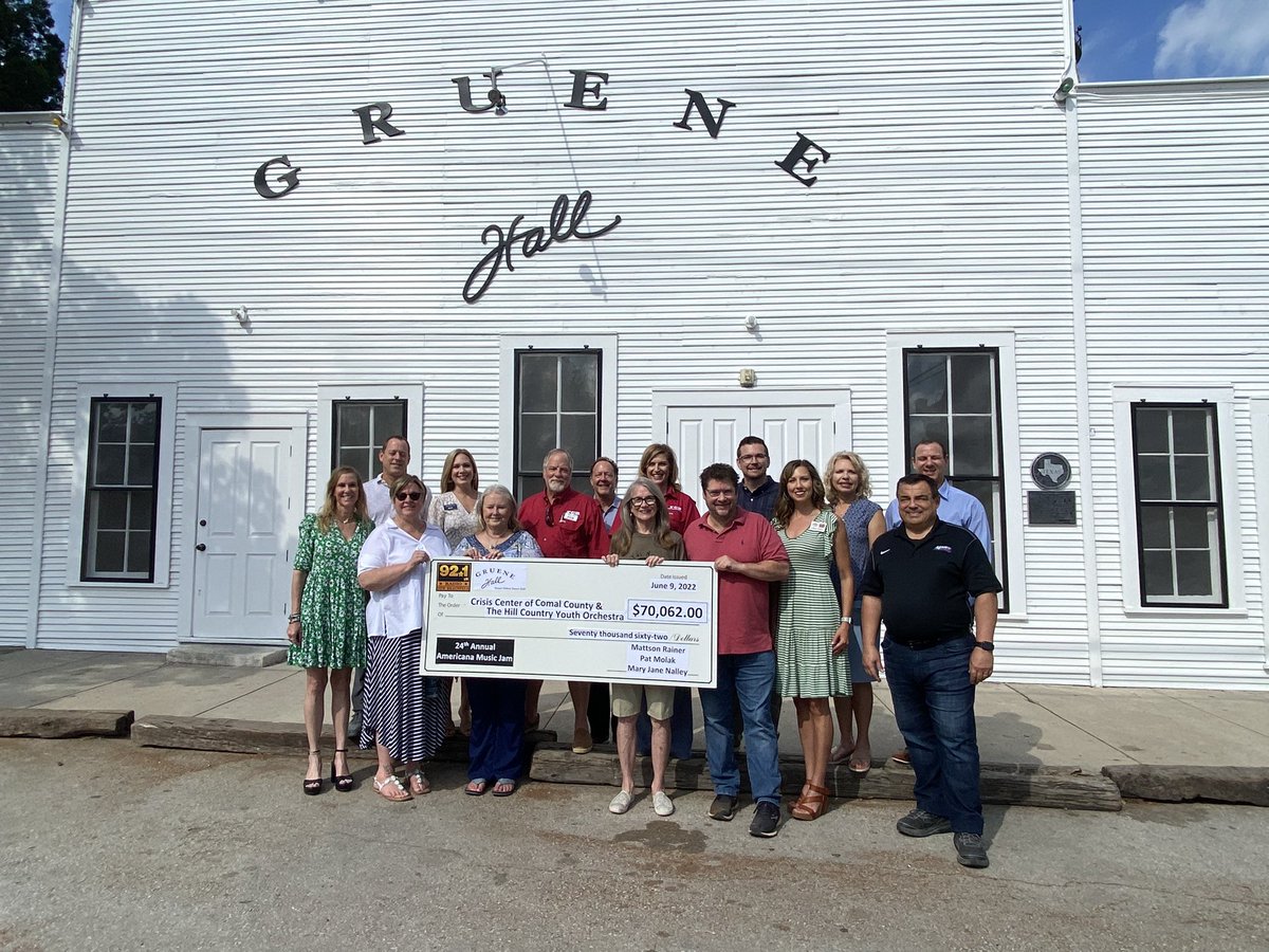 Well. We did it again and thanks to all who participated.  This year’s 24th KNBT Americana Music Jam raised over 70k for our Crisis Center and the Hill Country Youth Orchestra.
