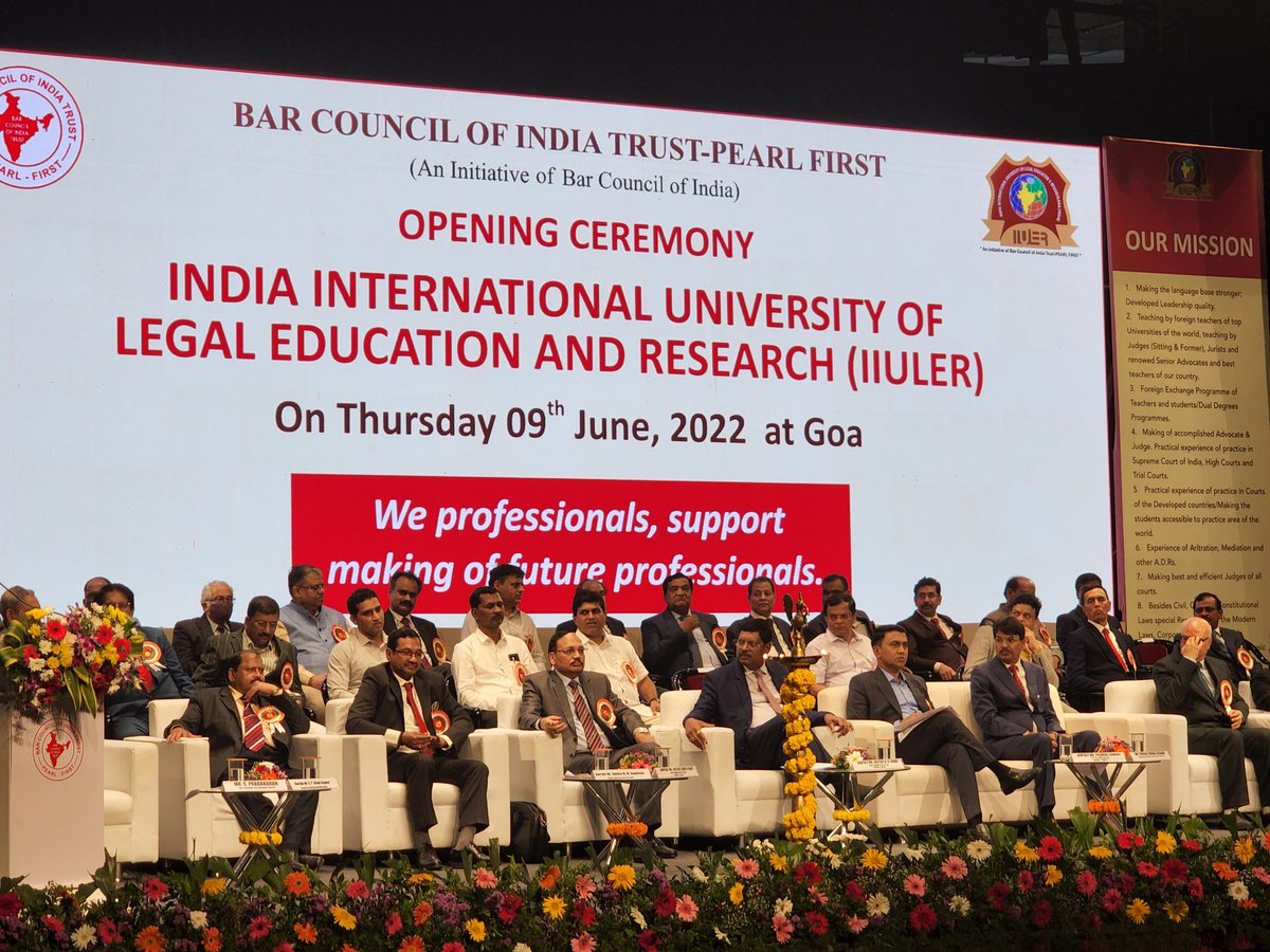 latestlaws's tweet photo. India International University of Legal Education and Research, Goa (IIULER) by BCI Trust inaugurated today by Justice B.R Gavai, Justice Surya Kant, Justice MM Sundresh and Goa CM Pramod Sawant #IIULER #barcouncilofindia #BCI #Latestlaws @latestlaws https://t.co/aNHtjZDD3g