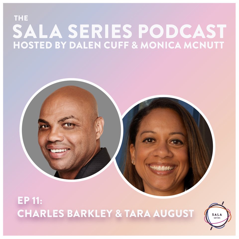 SALASeries's tweet photo. Tara August partners with the outspoken Charles Barkley on @NBAonTNT. August not only keeps things on track, but they also have a decades-long friendship &amp; business partnership that most would envy. Check the two out on the SALA Pod here: 

https://t.co/b82x0n3v8u https://t.co/k8kRuK3XcT