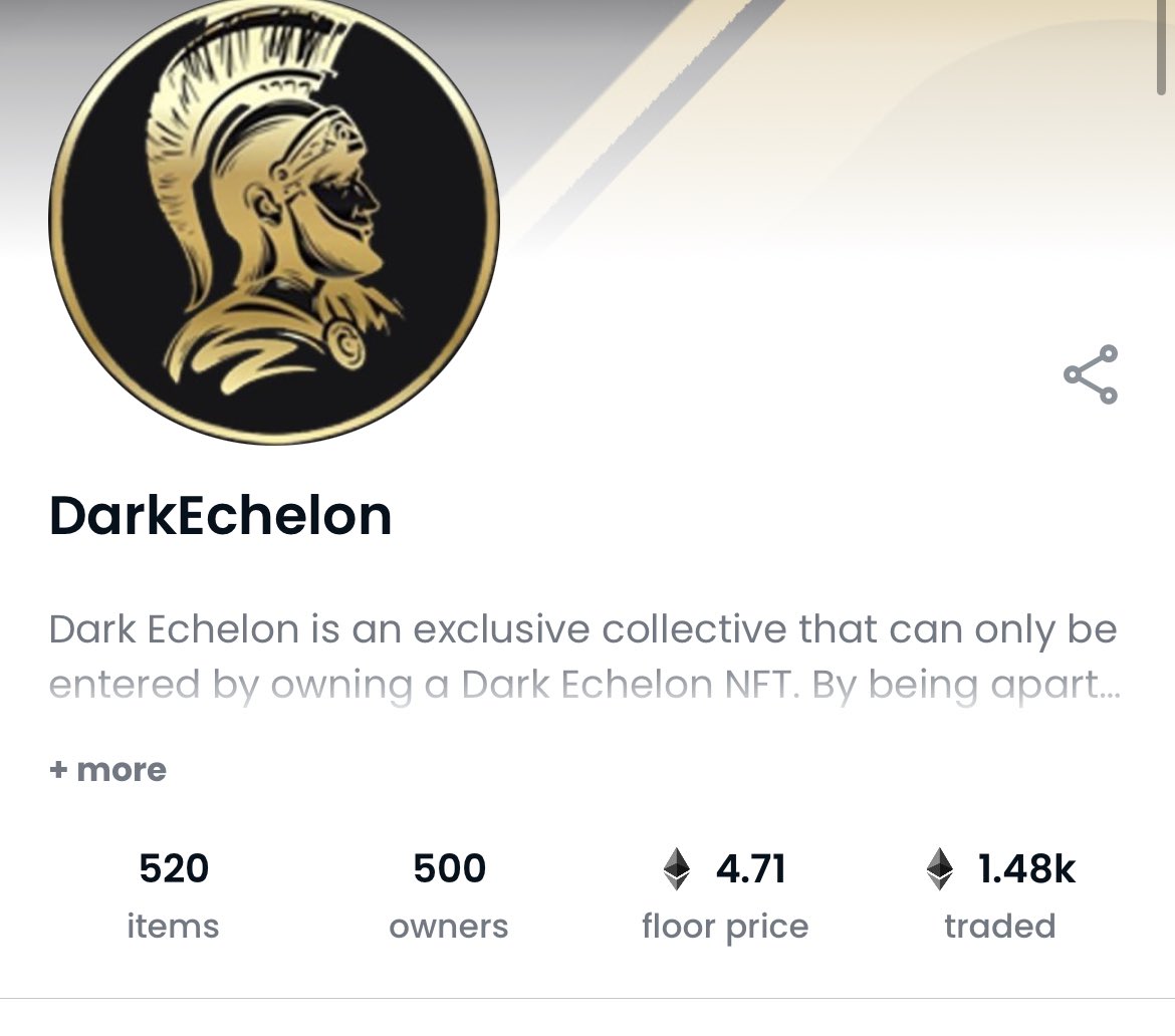 The amount of power inside Dark Echelon is superior, shout-out to DE fam for holding up in any type of market! I’m welcoming all project founders and high capital investors to the Echelon! I have a special surprise for you😎!