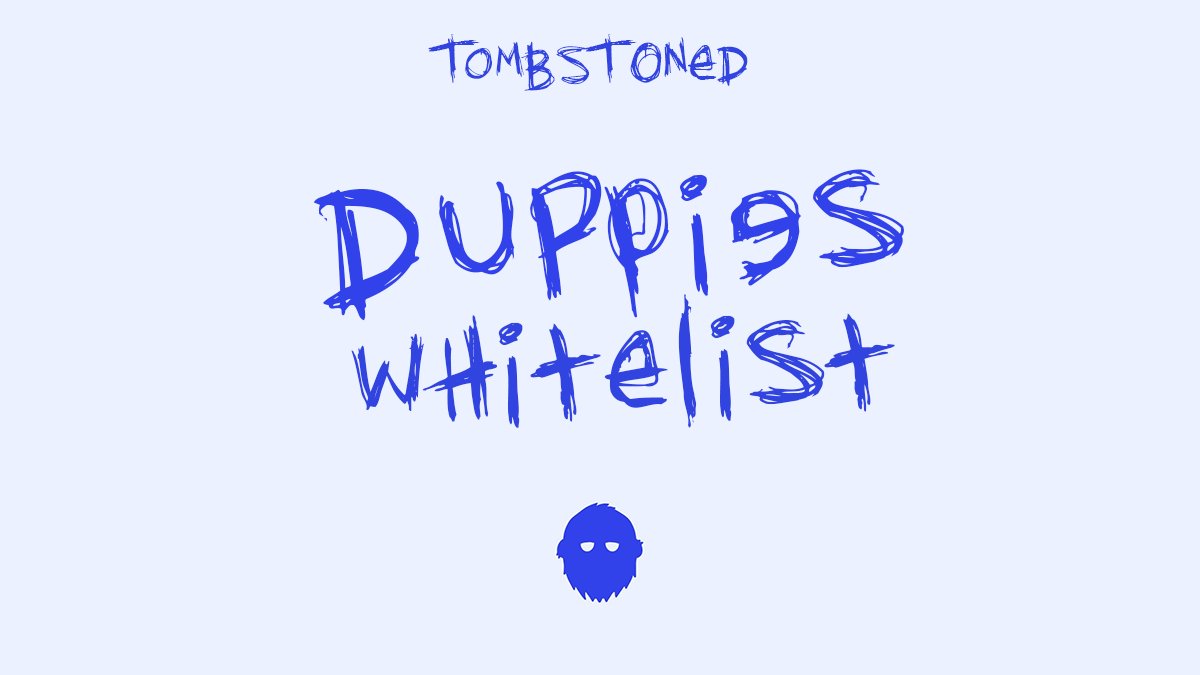 The High Society currently holds 3,241 $DUST 
(~180 ◎) &amp; counting...

WL Spots for the upcoming <a href="/DuppiesNFT/">Duppies (rebranded to y00ts)</a> mint will be distributed to Skeleton Holders via - 

→ Raffles
→ Auctions
→ Game Events
→ Twitter Engagement
→ Staking Snapshots
→ &amp; MORE

Good luck, Skeletons
🪦🍃