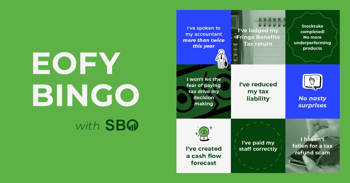 SBO_Financial's tweet image. Get your pens ready, it's time for EOFY Bingo! ✍️  

#EOFY #SBOFinancial #TaxTime
