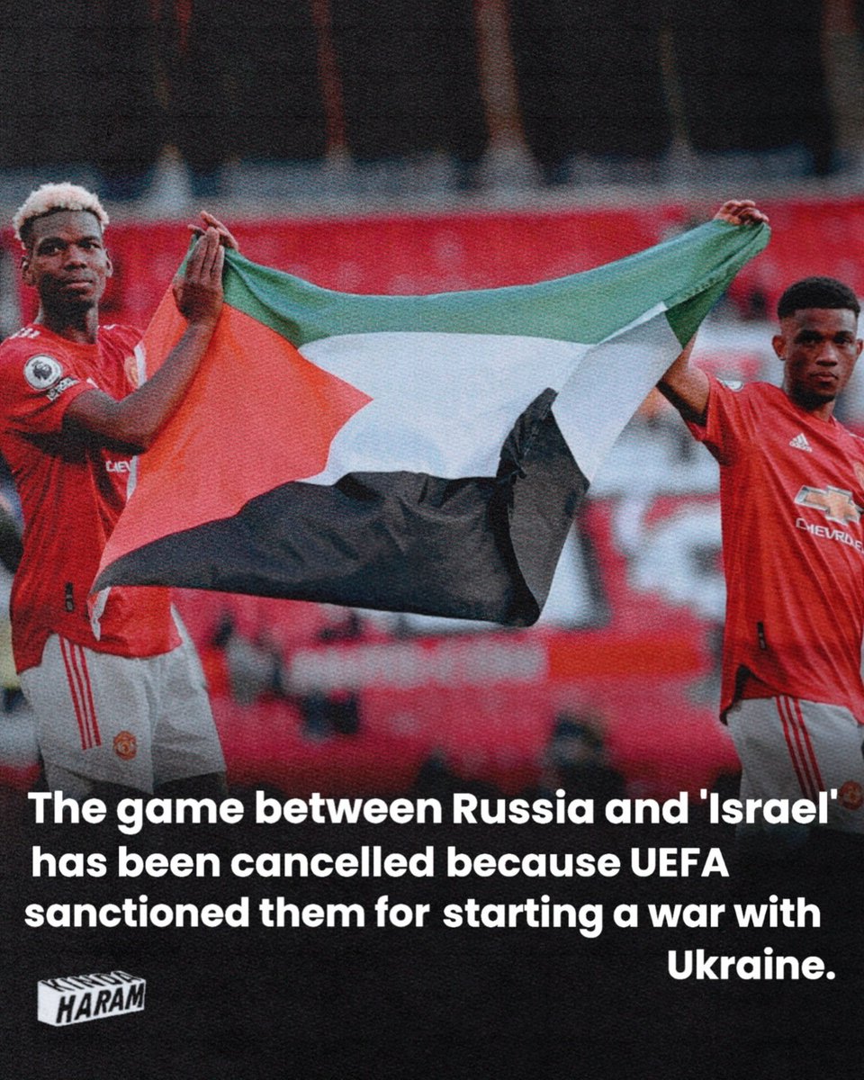 kindaaharam's tweet photo. IRONIC: Israel, which has been occupying Palestine for more than 70 years, canceled a match against Russia in the European Nations League because of Russia's invasion of Ukraine. https://t.co/LSEHJpwSs8