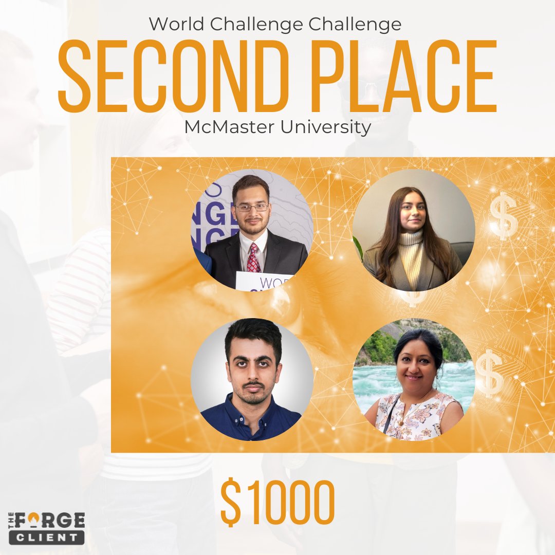 Some great news coming from one of our #StartupSurvivor teams! AccessAble- one of our student teams admitted this summer- have won second place and $1000 towards their venture in the World's Challenge Challenge at McMaster University. Awesome work team!