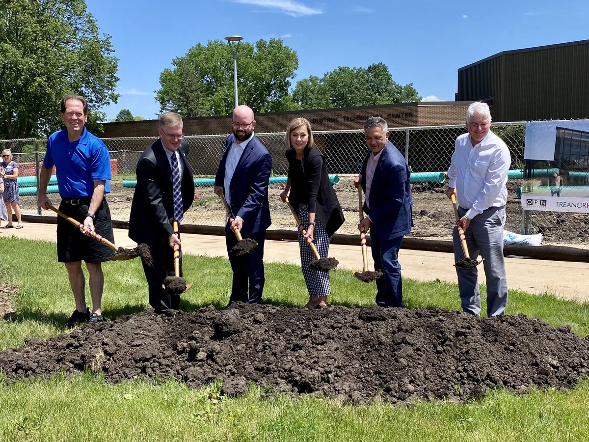 Thanks to <a href="/IAGovernor/">Gov. Kim Reynolds</a> the lawmakers and huge supporters who made this project happen! Groundbreaking ceremony for the new Applied Engineering Building at <a href="/northerniowa/">University of Northern Iowa</a>