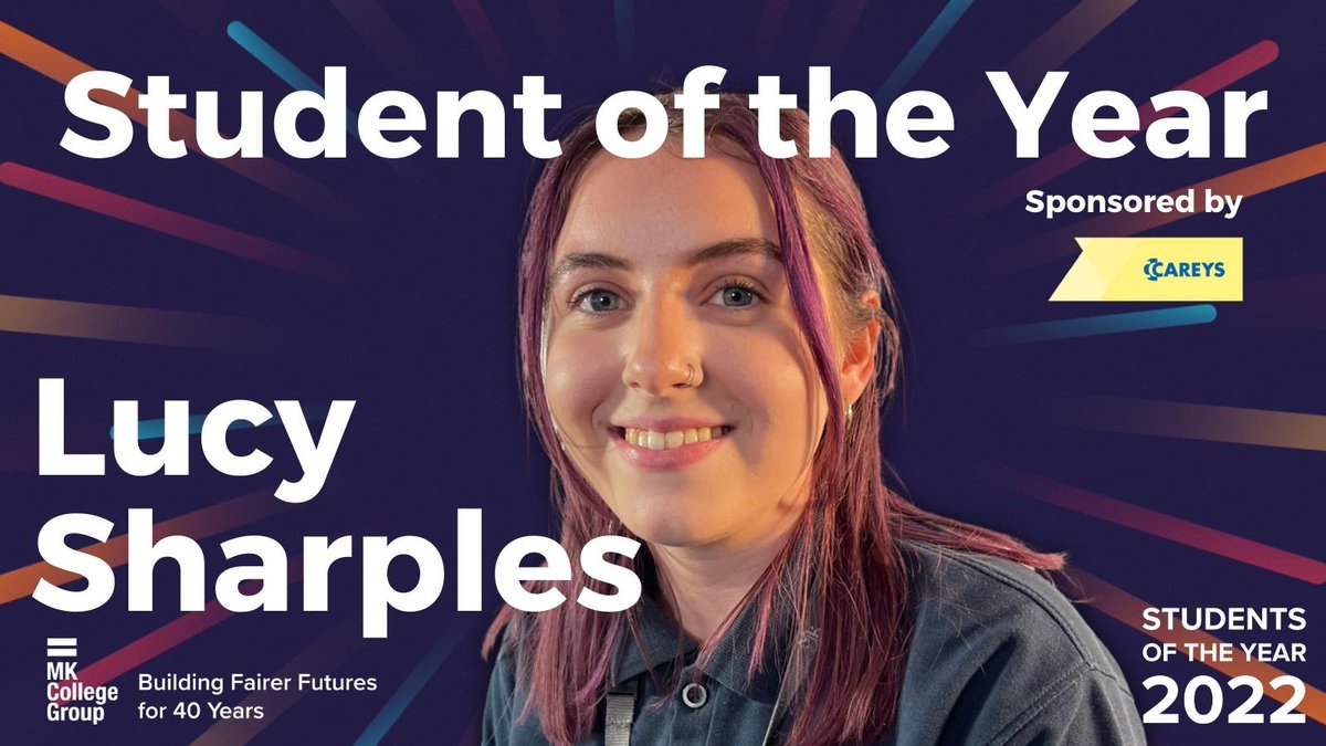 A Huge Congratulations to Lucy Sharples for winning our Overall Student of The Year Award!

This award is sponsored by #CareysConstruction and Presented by <a href="/wraight_tom/">Tom Wraight</a>

Well Done Lucy!

#SOTY #studentsoftheyear