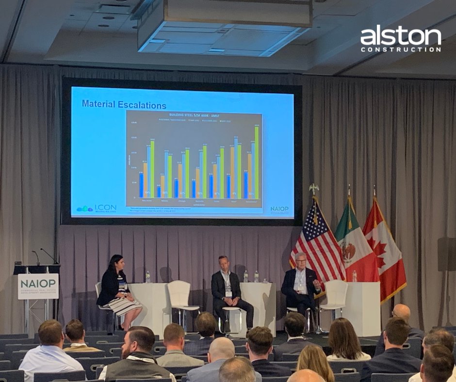 alstonconstruct's tweet photo. Alston Construction is proud to be a Premier Sponsor of the 2022 NAIOP I.CON East. Our CEO, Paul D. Little was a panelist on the session Conquering the Supply Chain: How to Overcome Construction and Design Challenges. #BuildNJ #IconEast #NAIOP https://t.co/pszLhBtOrv