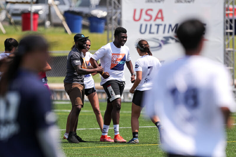 .<a href="/ColorofUltimate/">Color of Ultimate</a>: BIPOC Players Showcase Joy and Talent at College Championships -> ultiworld.com/2022/06/09/col… [Pres. by <a href="/SpinUltimate/">Spin Ultimate</a> | Photo by <a href="/UltiPhotos/">UltiPhotos</a>]