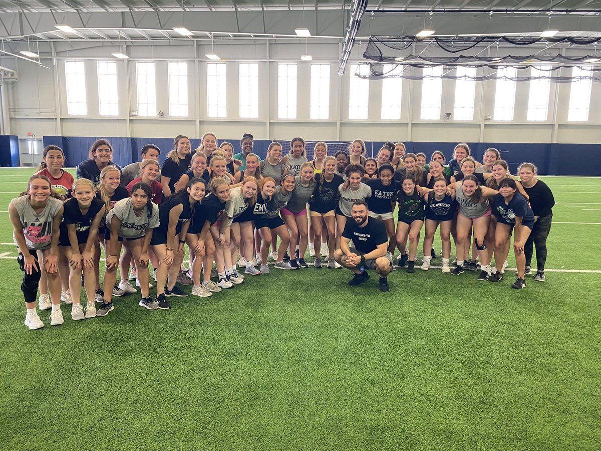 PCnowisthetime's tweet photo. Week 1 in the books @EatonHighSchool with our Females, Freshmen, &amp; Middle School athletes! #GoBirds🦅

320+ young athletes making a commitment to each other, their school, and themselves this summer! 

Can’t wait to get the older guys up and running next week! #BCT #LeaveNoDoubt https://t.co/znbrEgqgaf
