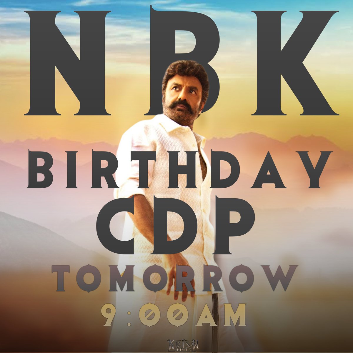 #NBK CDP From My Side 
Tomorrow 9:00AM 

#HBDGodOfMassesNBK
#NBKBirthdayCDP