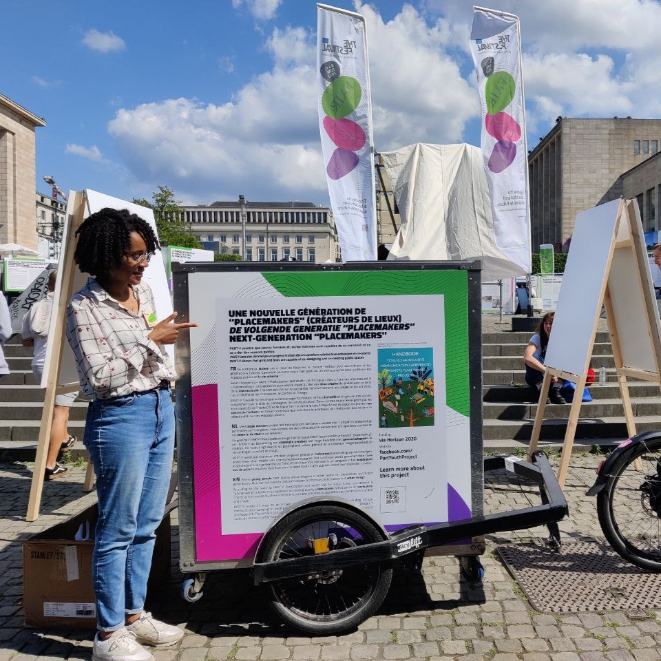 PARTYProject9's tweet photo. Join us at the #NewEuropeanBauhausFestival!

Today we will be in place de Brouckère talking about inclusive placemaking and the role of young people in decision-making process for public spaces! 

European Commission  #partYouth #GenerationEquality https://t.co/N6kjYNpVuT