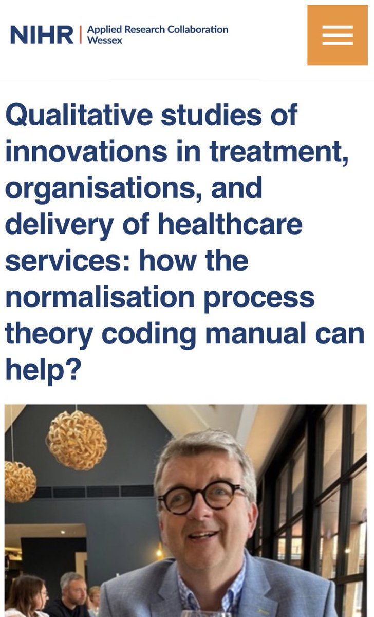 svedinfrida's tweet photo. Just attended a tremendous webinar of @CarlRMay talking about the #NPT coding manual for qualitative research! Looking forward continuing our intervention development study informed by NPT 📝 https://t.co/tsv7PFyWZN