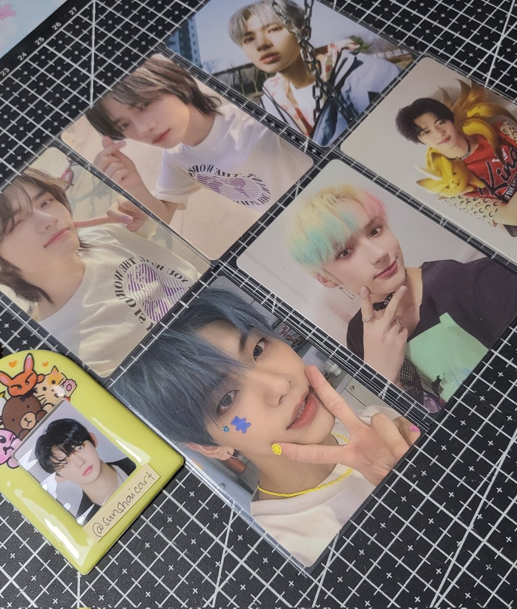 sunshaicart's tweet photo. [ 📦 #sunshaimail ] 

Super late but thank you @yeontanbatman for letting me adopt these PCs !! and to @nayeoncakes_ for letting me salo them 🥲 Shai Soob R haver 🥺 *ngumawa*

#ytbmkthproofs https://t.co/z9wBNcQmLh