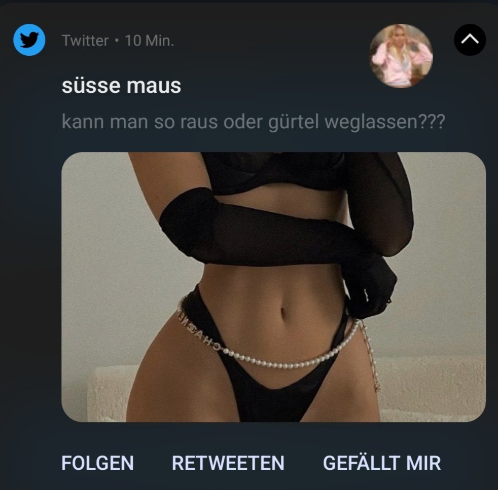 Ich denke, bei dem Tweet geht es nicht um den Gürtel, sondern die Handkondome wenn ich mich nicht irre