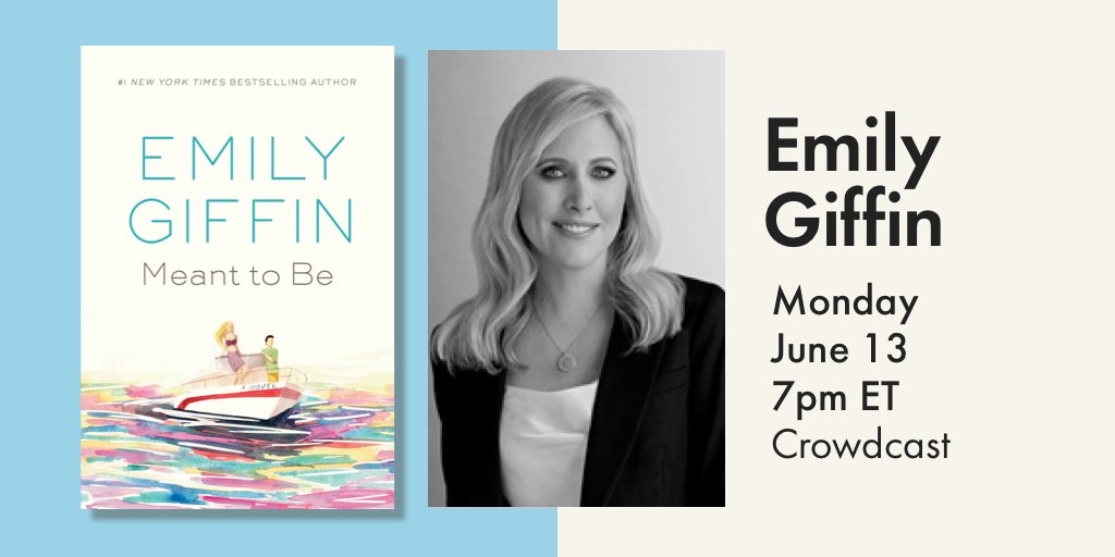 NYT bestselling author @emilygiffin chats with columnist @shinangovani about her new book #MeantToBe—a reimagining of the intense love story of #JohnFKennedyJr and #CarolynBessette. ​ Register now: ow.ly/YCen50JtRAZ ​ ​#IndigoEvents #BookTwitter