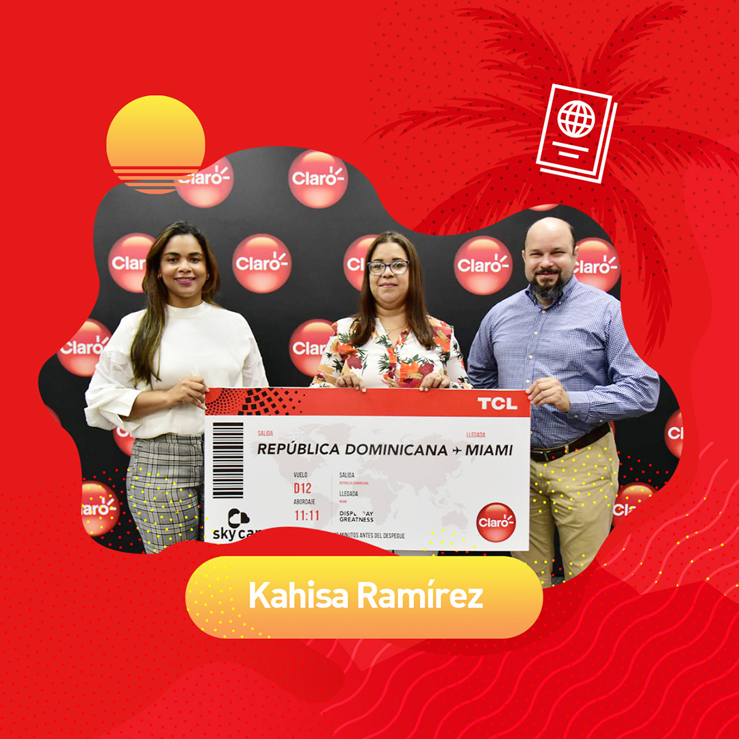 ClaroRD's tweet photo. ¡Felicidades, qué disfruten su viaje! ☀️✈️🌴 Nos complace anunciar a los ganadores de nuestro concurso #TCLTeLlevaaMiami. Agradecemos nuevamente a todos los que participaron 😎 https://t.co/8or2x5s6lq