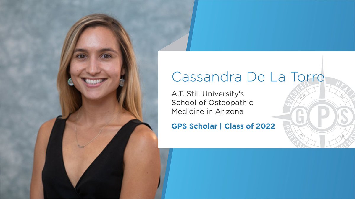 ATSU_news's tweet photo. ATSU-SOMA's Cassandra De La Torre, DO, '22, was a recipient of our Graduate Health Professions Scholarship. We're celebrating our graduating GPS Scholars and wishing them the best. Congrats, Dr. De La Torre!
Support GPS at https://t.co/6zODj4LNvO
#ATSUPride #ATSUDiversity https://t.co/L2G2BaTcAN
