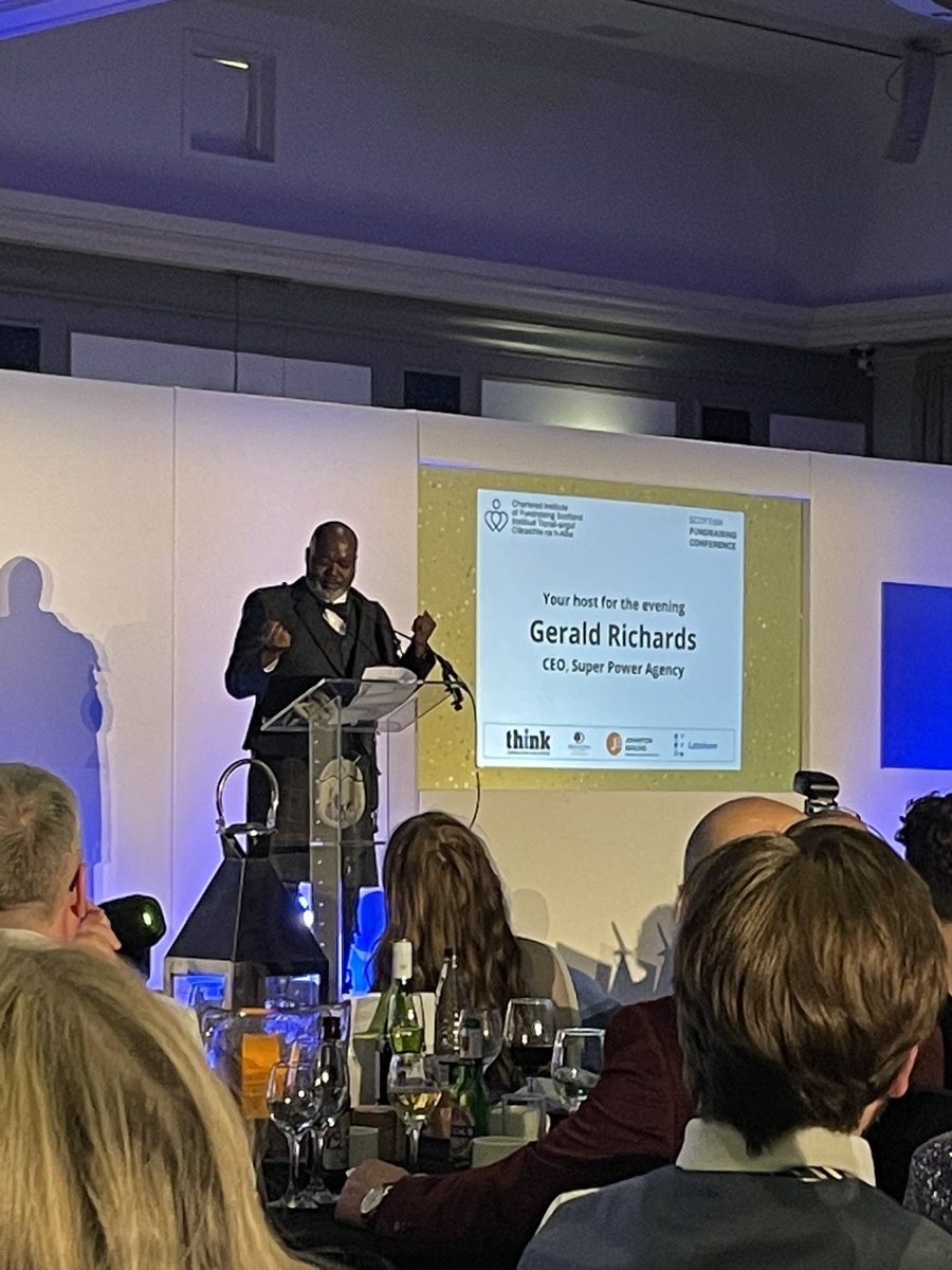 My favourite American @G_Rock_Steady rocking it as host of this years Scottish fundraising awards #ScotConf