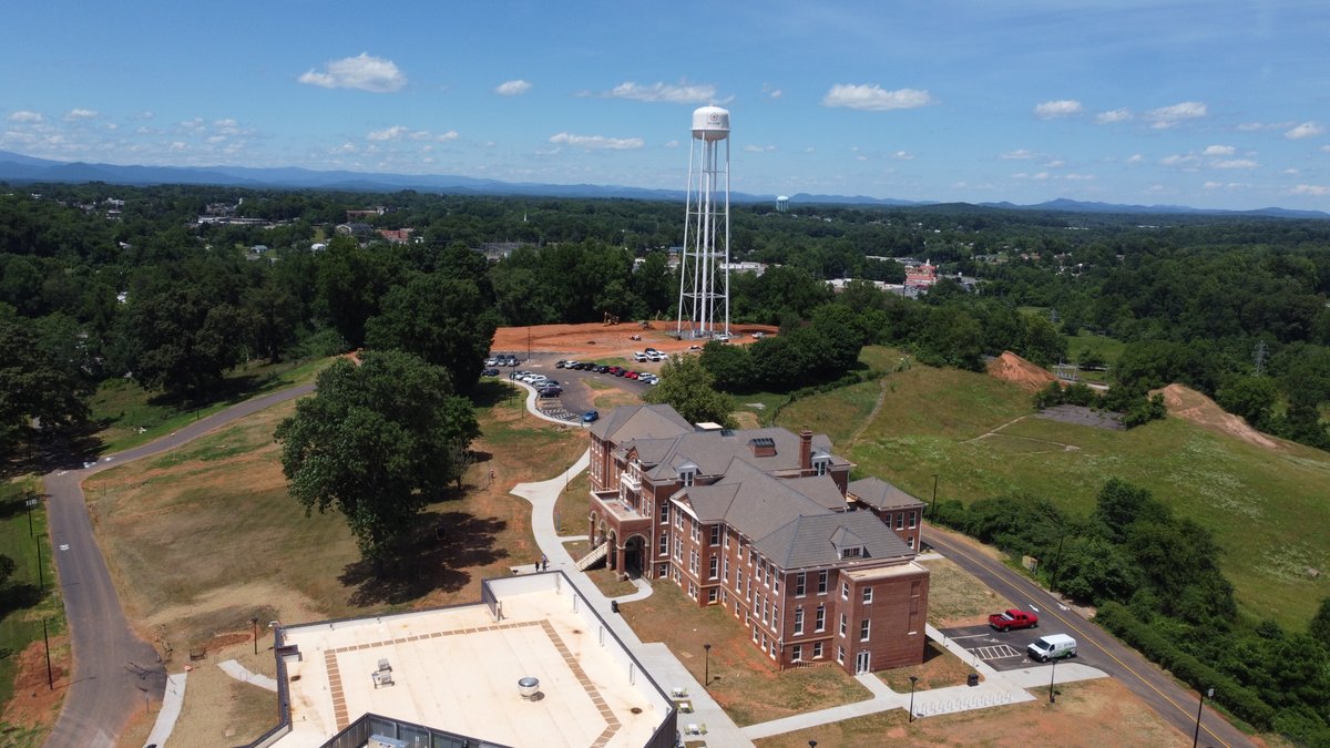 NCSSM's tweet photo. Witness a new chapter of NCSSM’s history tomorrow, with the grand opening of NCSSM-Morganton! The event is invitation-only, but please tune into the livestream, which will begin at 2 PM EST at https://t.co/bDDLRov1ma. Make sure to "Set reminder" so you don't miss it. https://t.co/x7fGUcqHUF