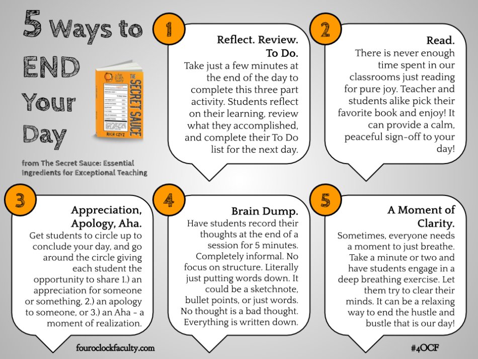 How did you end your day? Here are 5 things to try.

bit.ly/3Gs69OF 📸<a href="/4OClockFaculty/">FourOClockFaculty</a>
#leadership #edutwitter #learning