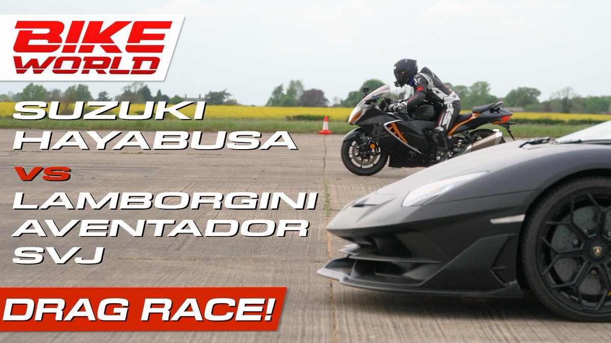 Bike World (@bikeworldtvshow) on Twitter photo We're back on TV at the weekend, on this episode we're racing the <a href="/carwowuk/">carwow</a> guys again. This time it's our project Hayabusa vs Lamborghini SVJ. Sat 10pm on <a href="/FreeSports_TV/">FreeSports 📺</a> Freeview 65, SKY 433 and Virgin 553
<a href="/SuzukiBikesUK/">Suzuki Bikes UK</a> <a href="/DunlopLive/">Dunlop Tyres UK</a> <a href="/SpidiUK/">Spidi UK</a> <a href="/BikeTrac/">BikeTrac</a> <a href="/DatatagID/">Datatag</a> We're back on TV at the weekend, on this episode we're racing the <a href="/carwowuk/">carwow</a> guys again. This time it's our project Hayabusa vs Lamborghini SVJ. Sat 10pm on <a href="/FreeSports_TV/">FreeSports 📺</a> Freeview 65, SKY 433 and Virgin 553
<a href="/SuzukiBikesUK/">Suzuki Bikes UK</a> <a href="/DunlopLive/">Dunlop Tyres UK</a> <a href="/SpidiUK/">Spidi UK</a> <a href="/BikeTrac/">BikeTrac</a> <a href="/DatatagID/">Datatag</a>