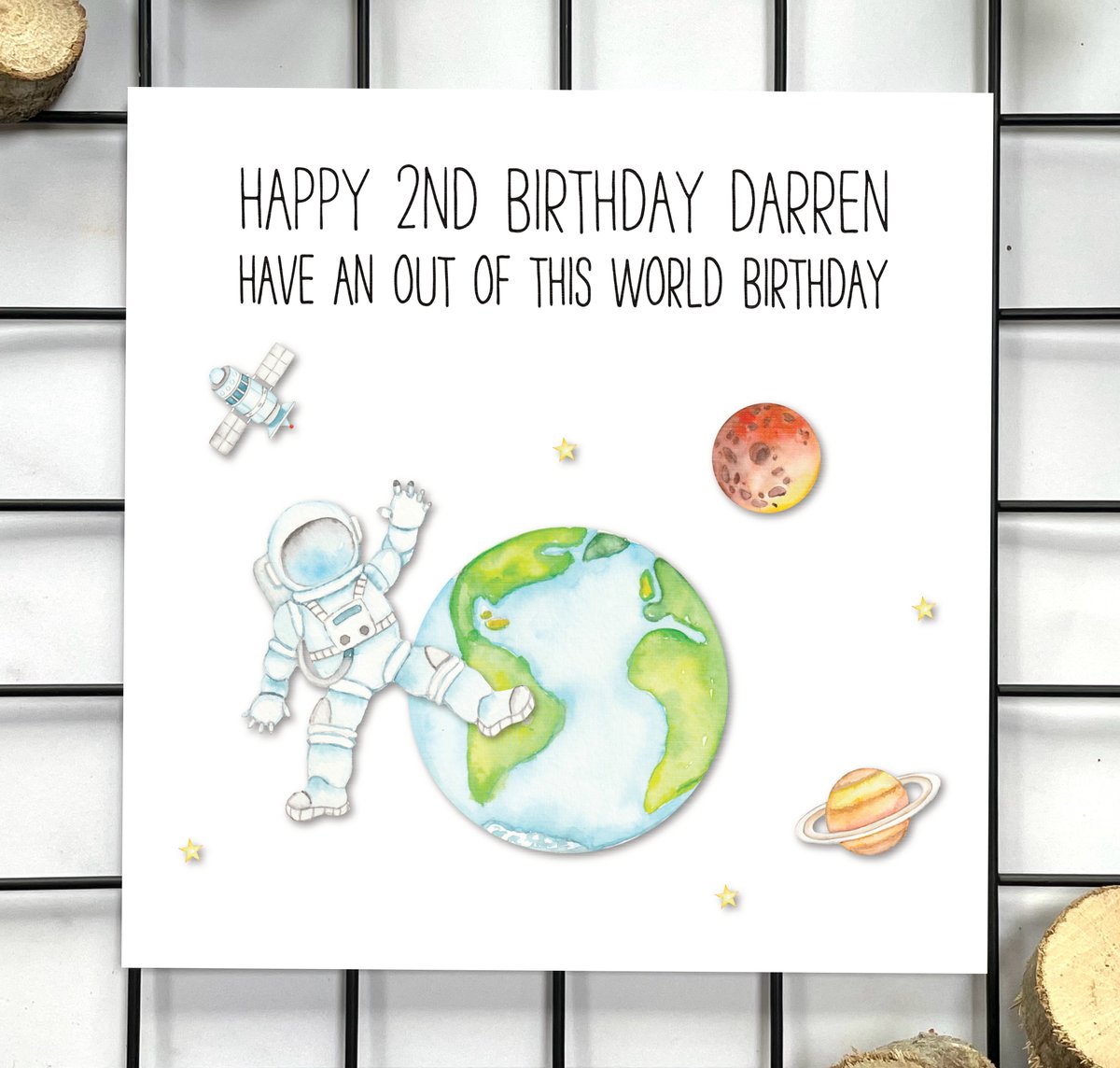 dougandted's tweet photo. This personalised Happy Birthday Card is the perfect way to send your Out Of This World wishes on their special day! Visit https://t.co/GNPpxnUj1y to see the full range or cards and prints! #etsy #shopsmalluk #greetingscards https://t.co/iIcdZfVq8g