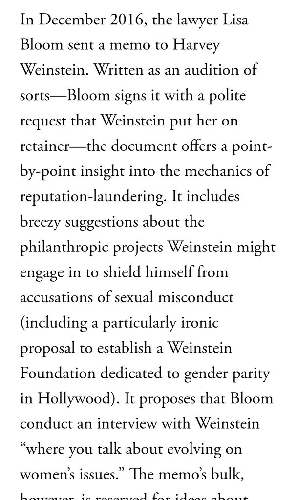 SykesAndreea's tweet photo. @BBCNewsnight @LisaBloom Why would we listen to someone who helped Weinstein and silenced his victims? #LisaBloom https://t.co/YZjjSbI6VI
