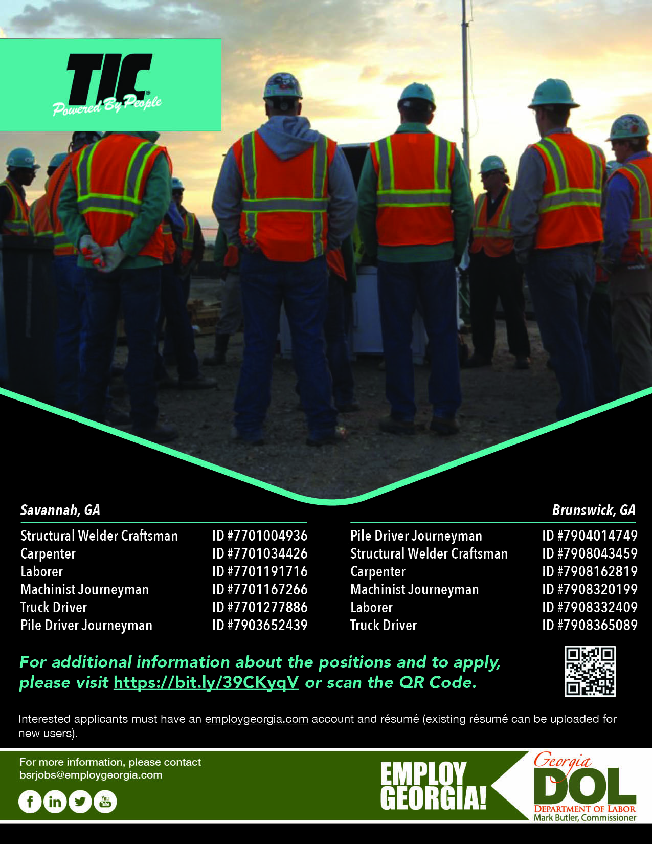 Ga dept of labor on twitter tic powered by people is actively