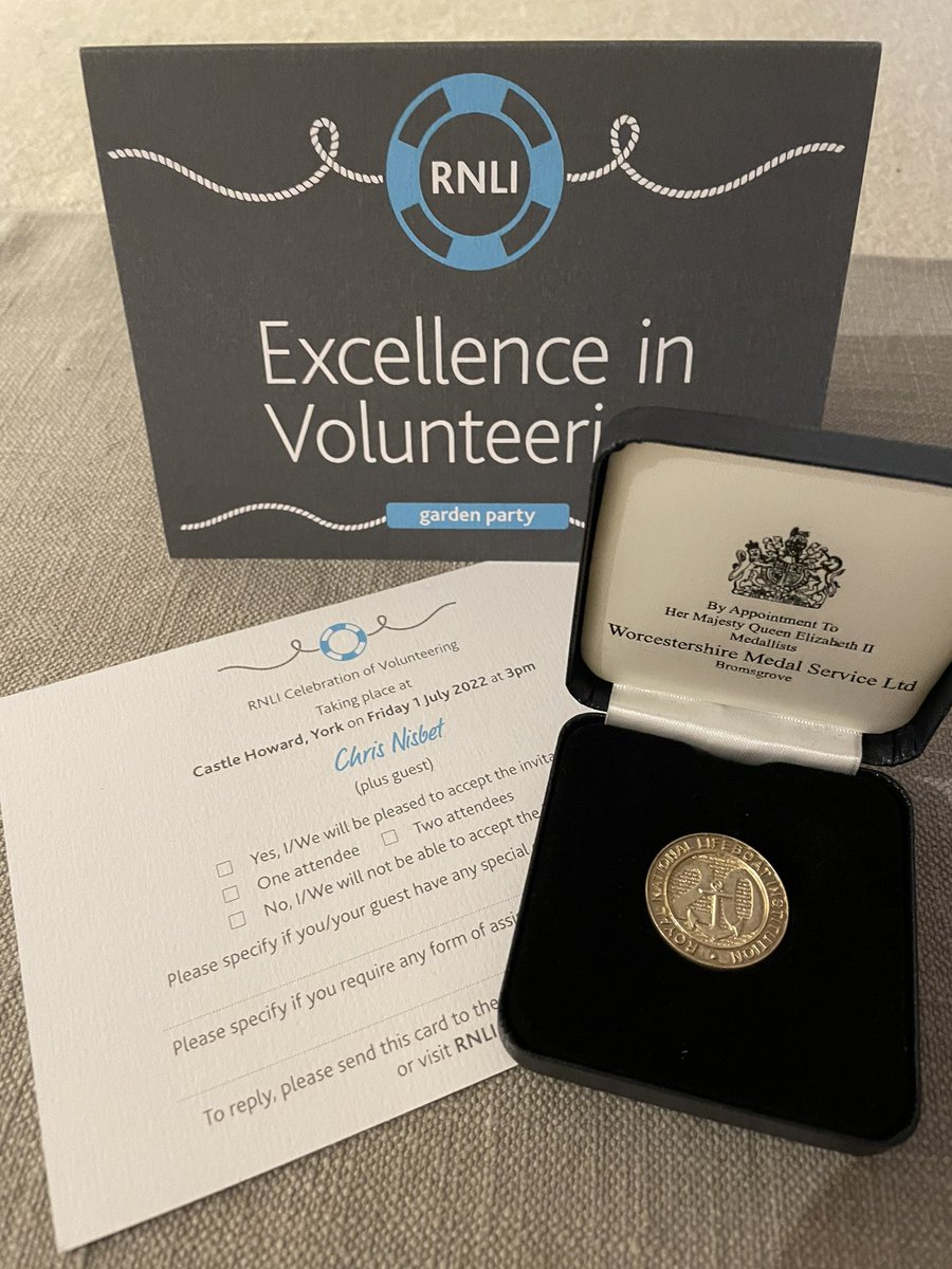 Lovely suprise waiting on me when I returned from a work trip. Invite to a garden party celebrating 20yrs of service to the @rnli #onecrew #proudofourcrowd