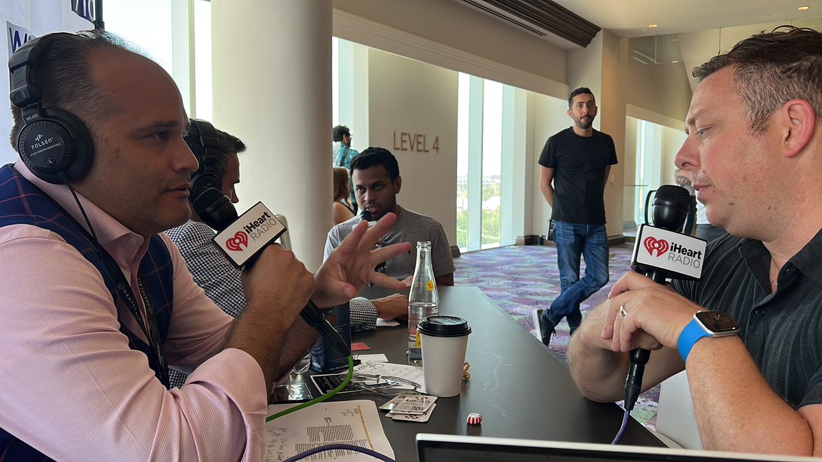 AriZoldan's tweet photo. .@chayesdc talks layers and transactions live from #consensus @coindesk for @iheartradio and #WOR710 here in Austin Texas today. #bitcoin #blockchain #cryptocurrency #web3 https://t.co/UsQWdWDFNM