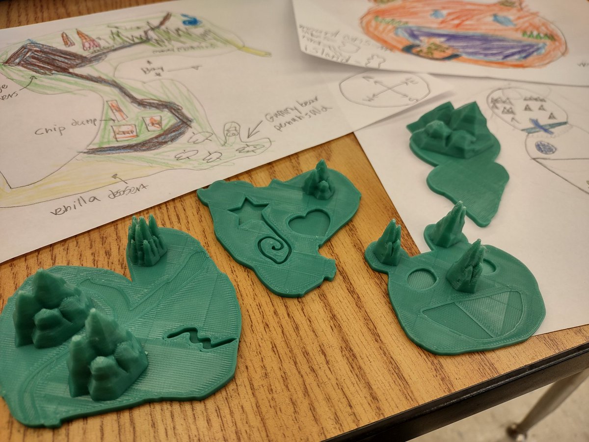 OSPScientists's tweet image. 2nd grade scientists used their knowledge from our Earth&apos;s Surface unit to design their own countries.  Then they mapped out and created a 3d printed model of their country&apos;s landforms and bodies of waters. #FXW #FXWScience #FXWSteam