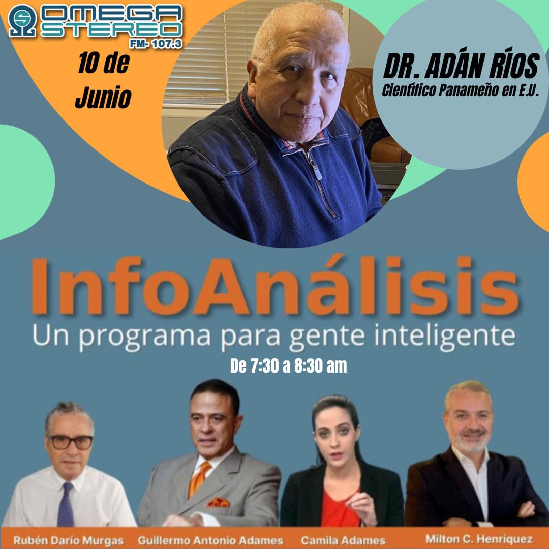 InfoanalisisOS's tweet photo. No te pierdas mañana @InfoanalisisOS con los aportes del Dr. Adán Ríos. Sintoniza @omegastereo1073 a las 7:30 am. https://t.co/rfenPSDE6q