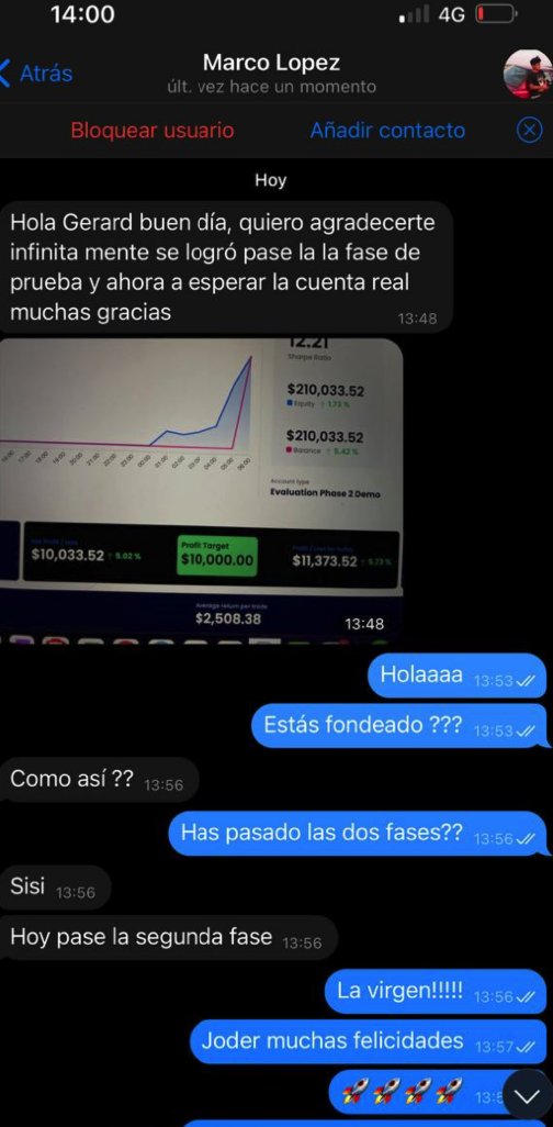 Gerardtrd's tweet photo. 😱Esto se ha ido de las manos... 
Tenemos más de 10 personas fondeadas en el grupo de señales, estoy en una puta nube... 
Racha de 9 operaciones sin tocar stop... https://t.co/8LQbhtxbPi