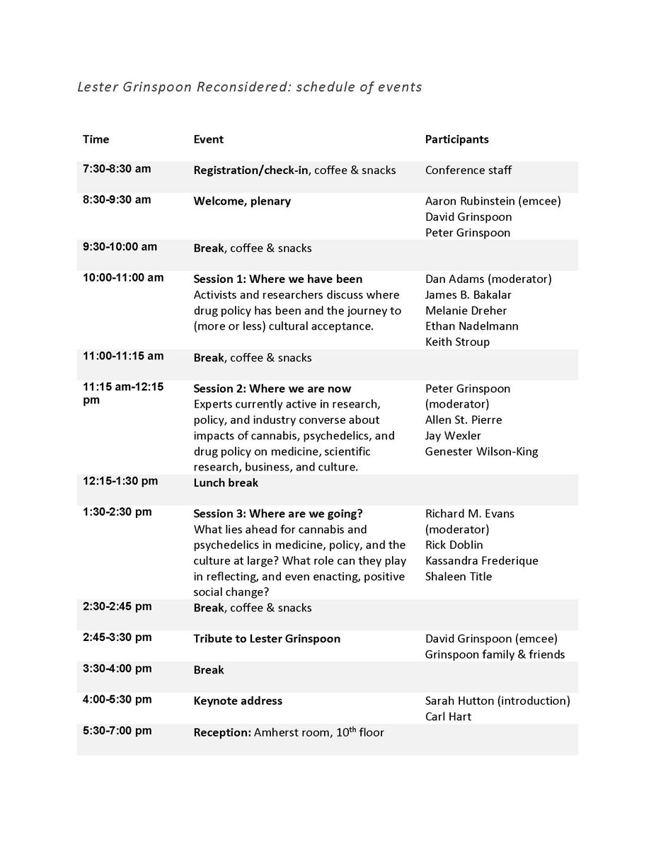 scua_umass's tweet image. Lester Grinspoon Reconsidered brings together a remarkable lineup of experts &amp;amp; activists who knew or were inspired by Grinspoon to consider past, present &amp;amp; future of drug policy activism, research, advocacy, law, culture &amp;amp; society. #LesterFest
Register at umass.irisregistration.com/Site/Grinspoon