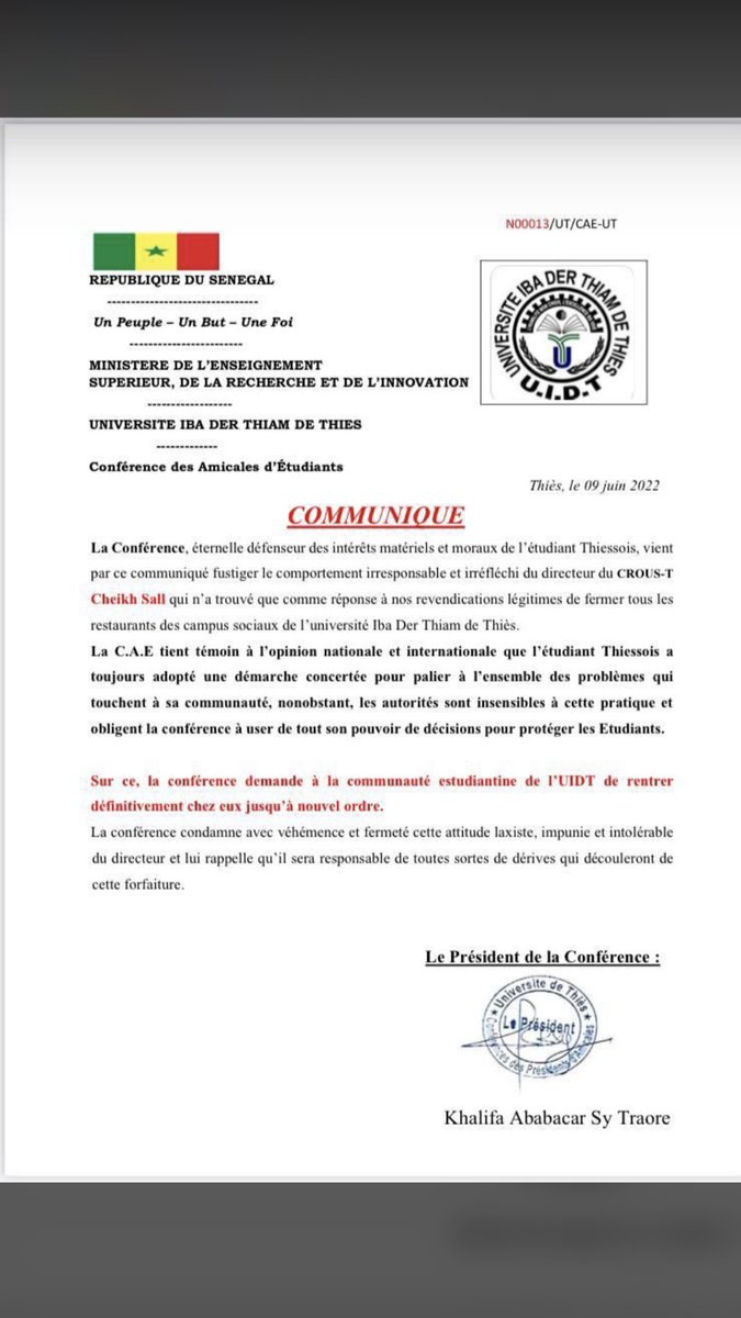 MameOusmaneSar3's tweet photo. La situation devient de plus en plus inquiétante et pourtant nous constatons une silence totale des autorités compétentes face à cette situation. Mon Pays Va Mal 😣 

#SOSUIDT #FREEUIDT #TOUTOURIEN https://t.co/biTfacu0gp