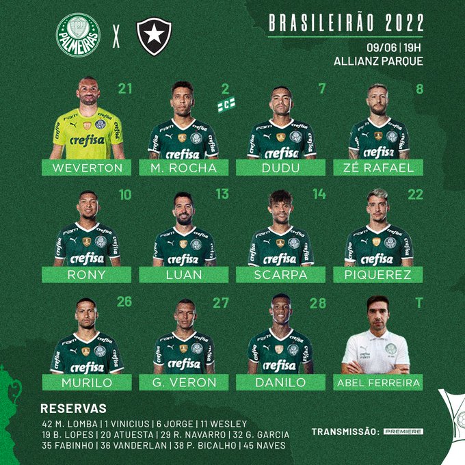 Com voltas de Weverton e Danilo Palmeiras busca vitória em casa para reassumir a liderança