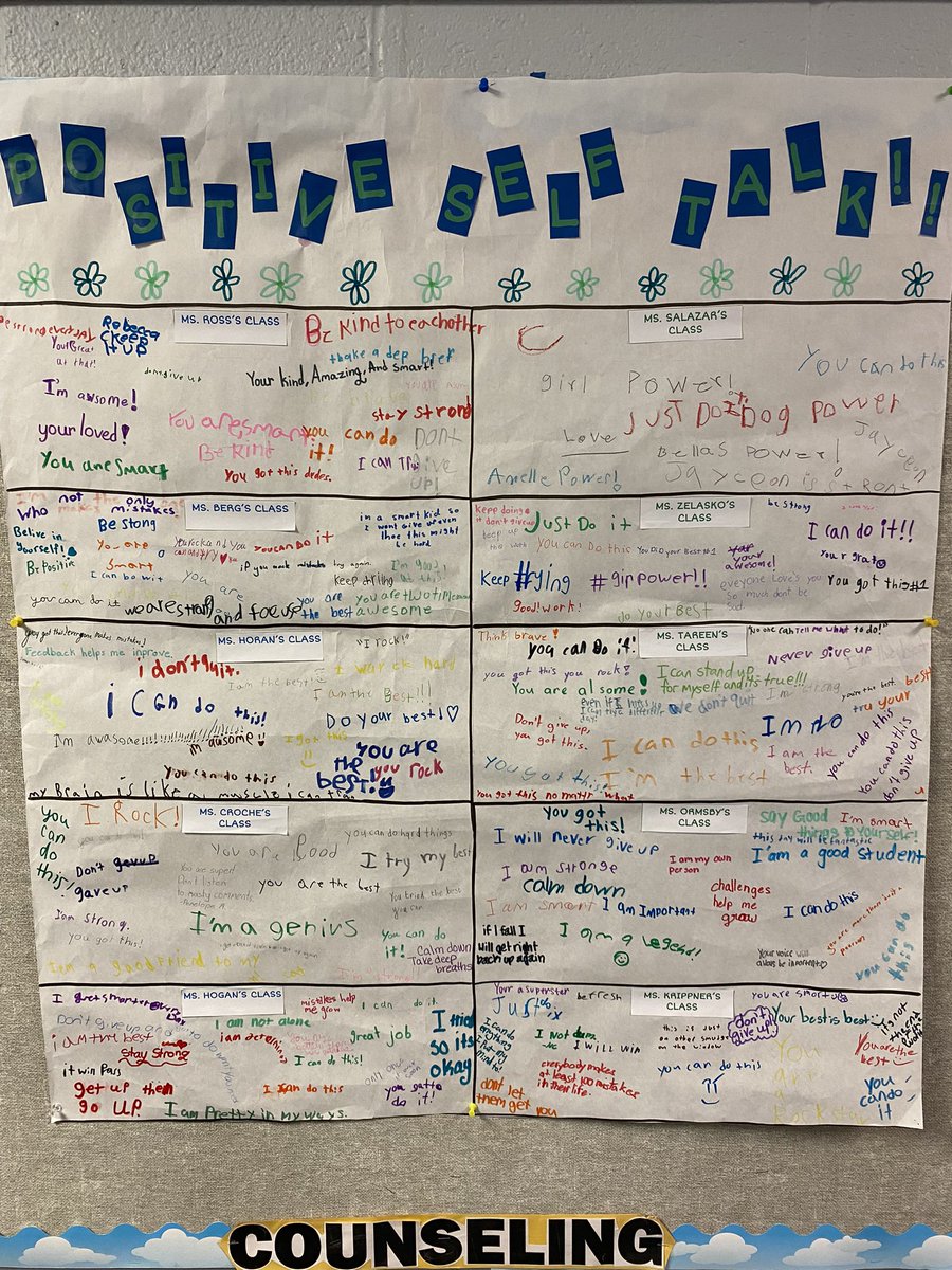 Love this morning affirmations poster from our students. Current fave: “get up, then go up.” <a target='_blank' href='http://twitter.com/CampbellAPS'>@CampbellAPS</a> <a target='_blank' href='https://t.co/gUOC45qmwP'>https://t.co/gUOC45qmwP</a>