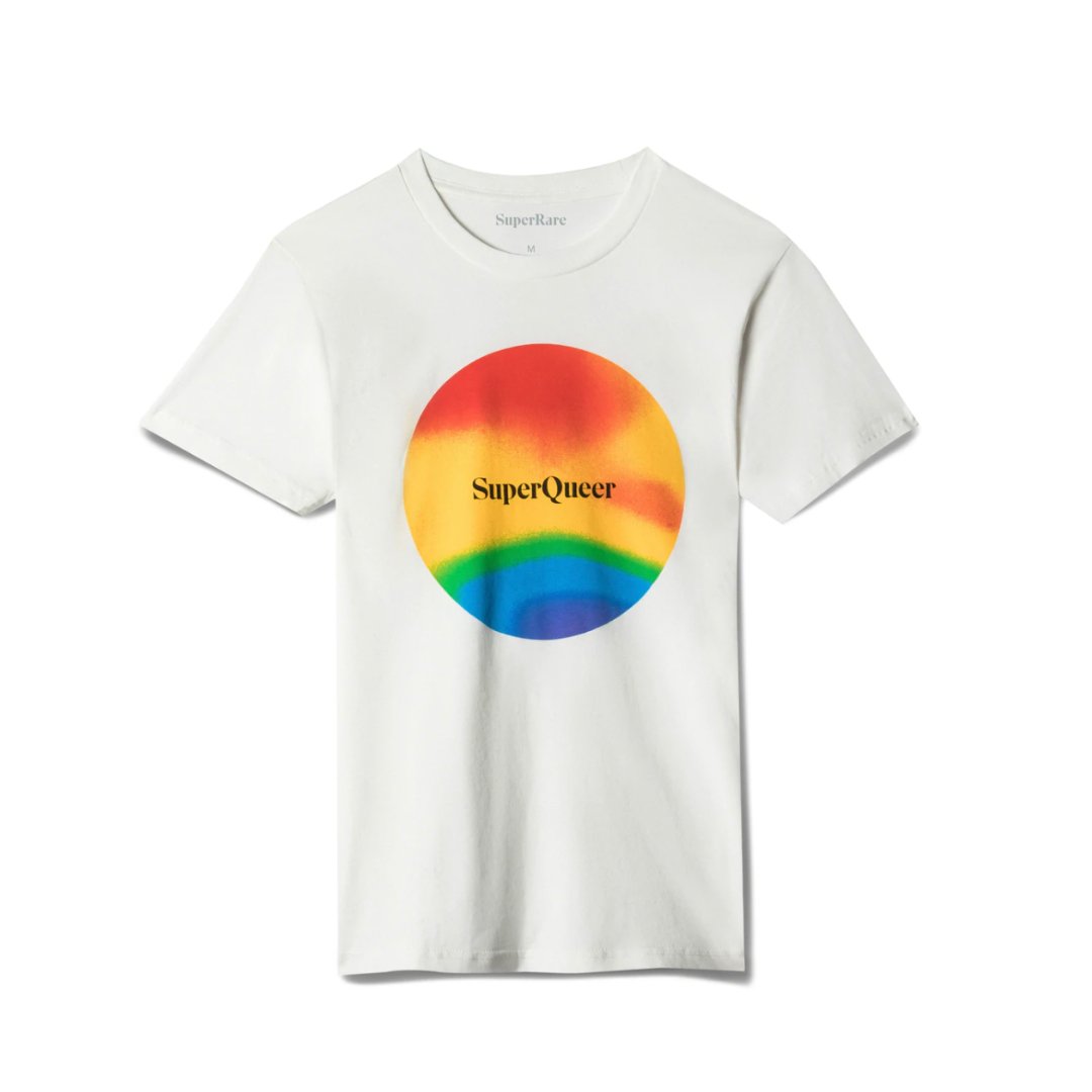 SuperRare's tweet photo. To celebrate the month of June we’re launching our #SuperQueer Pride Collection 💎🌈
Available at the ICONS x SuperTrans exhibition at the #SuperRareGallery June 9-15 and online at the SuperRare Shop until supplies last
https://t.co/vPns0nxiLN https://t.co/LOFSAyWrzI